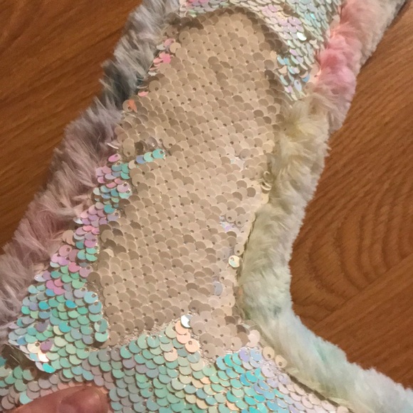 LOVE2DESIGN reversible sequin/plush letter L!NWT - Picture 4 of 4